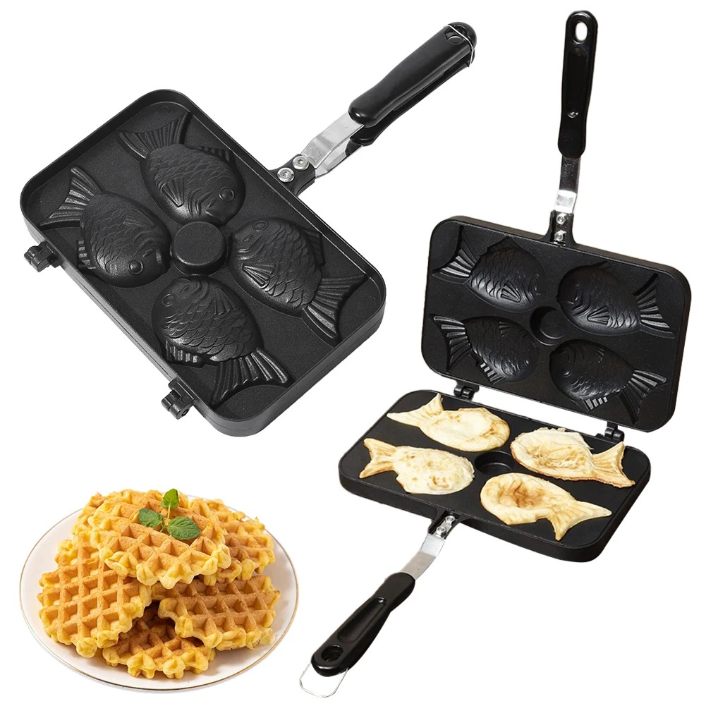 Tteokbokki Rice Cake - 주방 일본 Taiyaki 더블 물고기 모양의