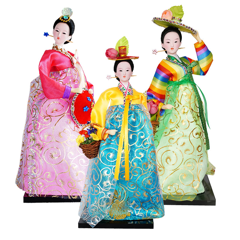 Korean Lifestyle Items - 한국 국가 인형 결혼식 창의적 공예,